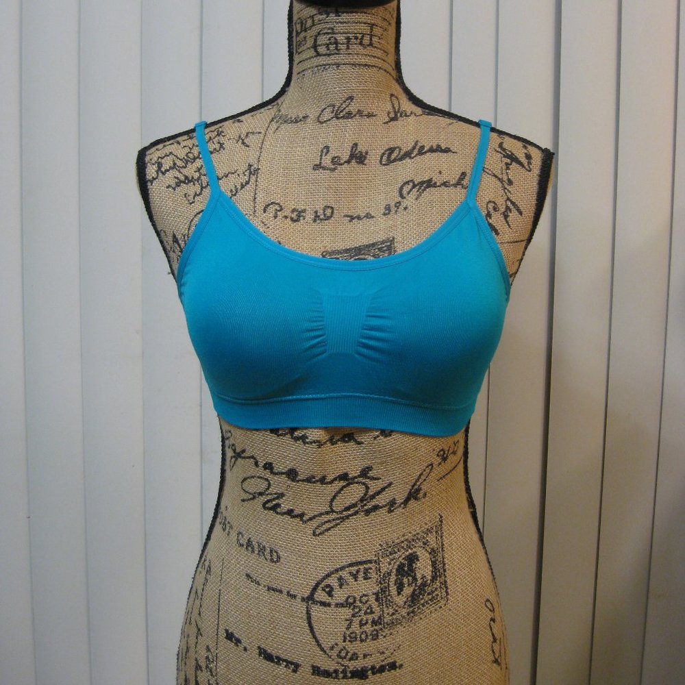 NWOT green teal padded sports bra bralette M mediu